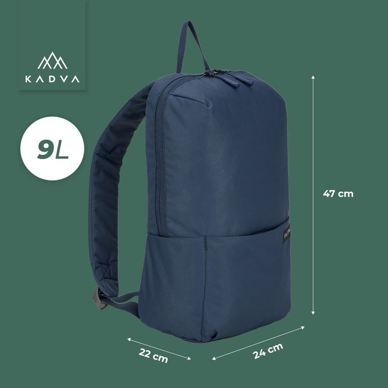 Městský batoh KADVA CityQuest 9 l modrý 7