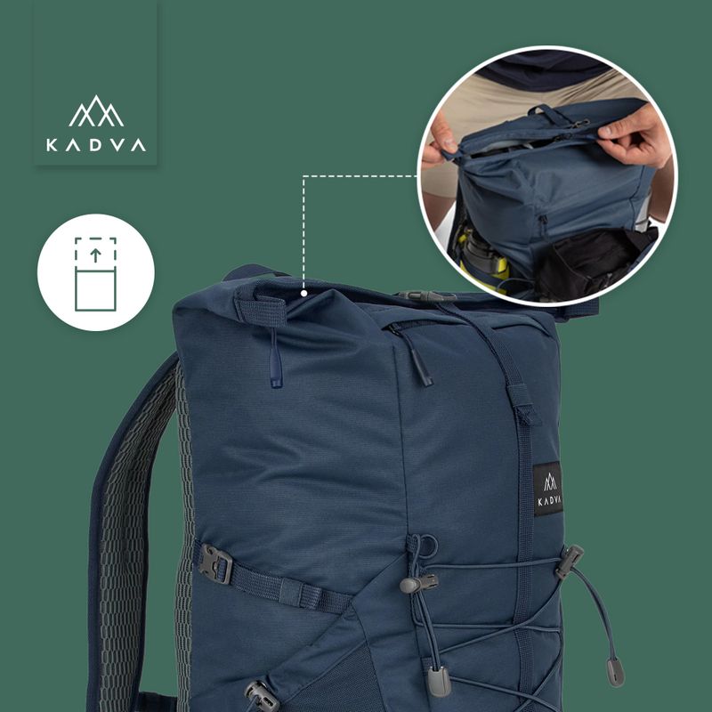 Městský batoh KADVA CityQuest 22 l modrý 24