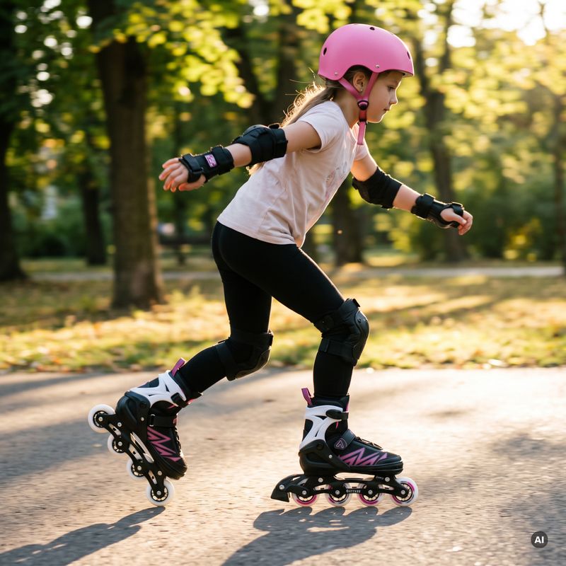 Dětské kolečkové brusle ATTABO 2 v 1 Kylo pink 6