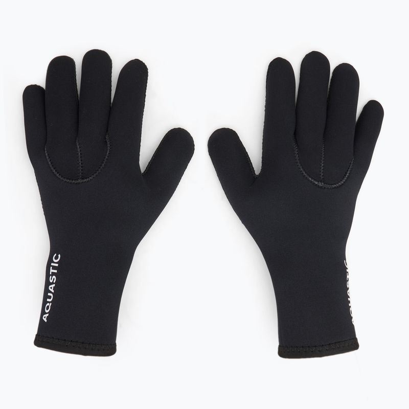 Neoprenové rukavice AQUASTIC Wintstick Gloves 3 mm černé 3