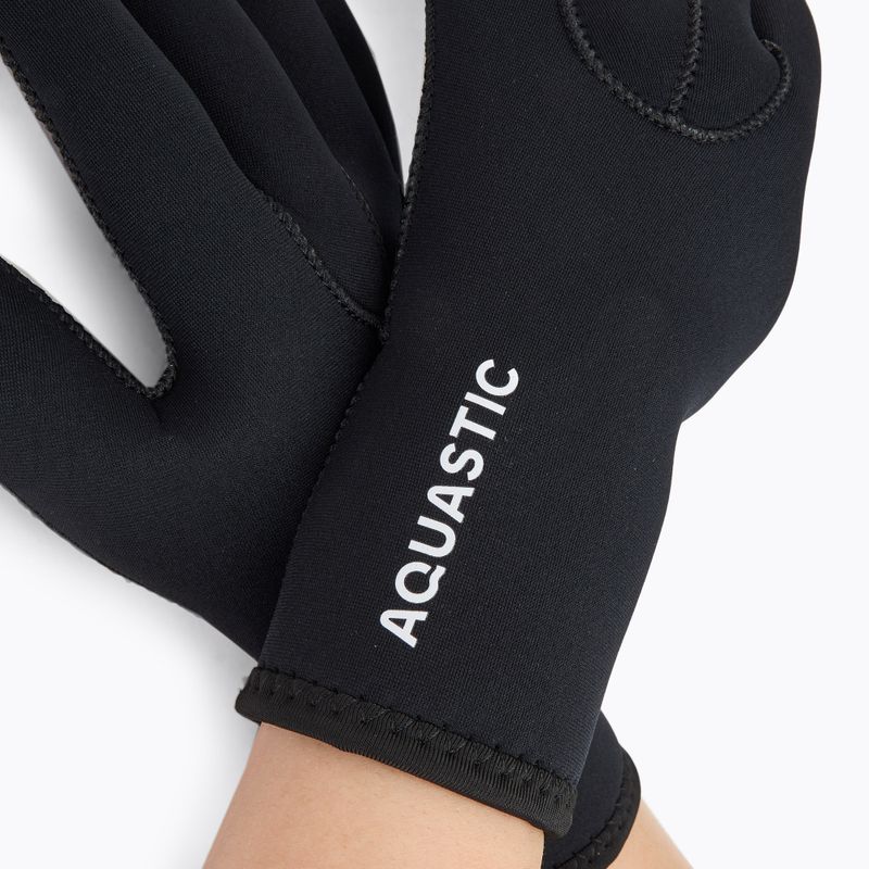 Neoprenové rukavice AQUASTIC Wintstick Gloves 3 mm černé 4