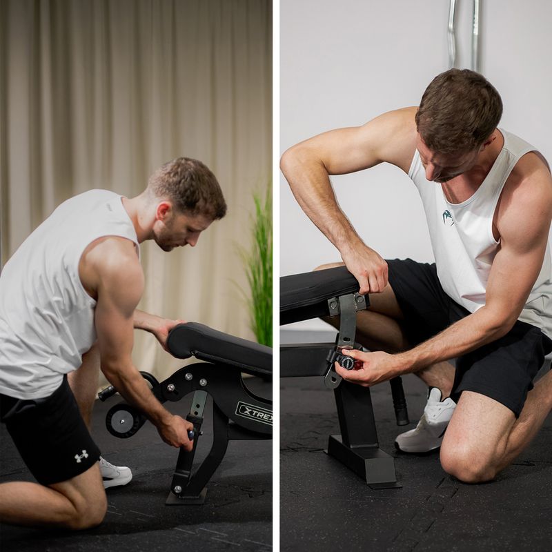 Nastavitelná tréninková lavice XTREXO B750 black 12