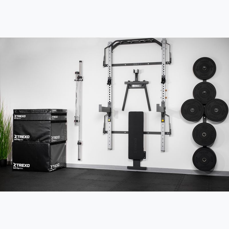 Posilovací věž XTREXO Mercury s lavicí a držákem na závaží black 11