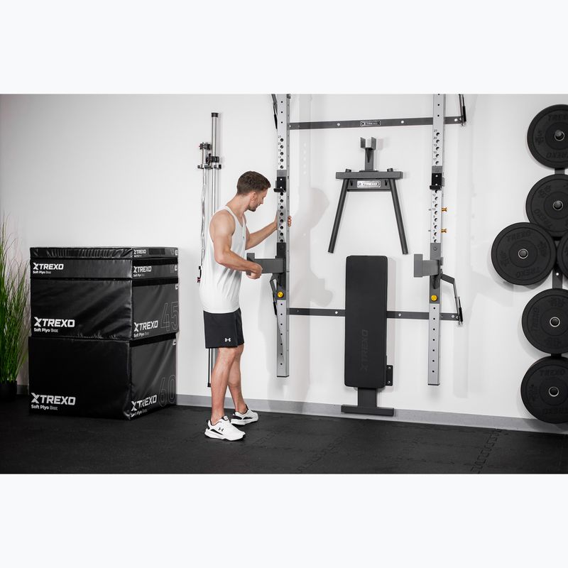 Posilovací věž XTREXO Mercury s lavicí a držákem na závaží black 12