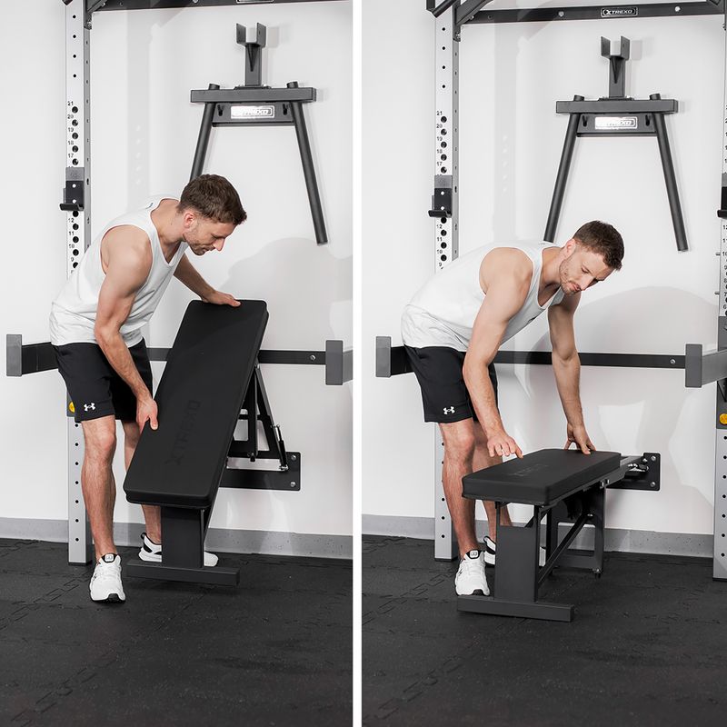 Posilovací věž XTREXO Mercury s lavicí a držákem na závaží black 13