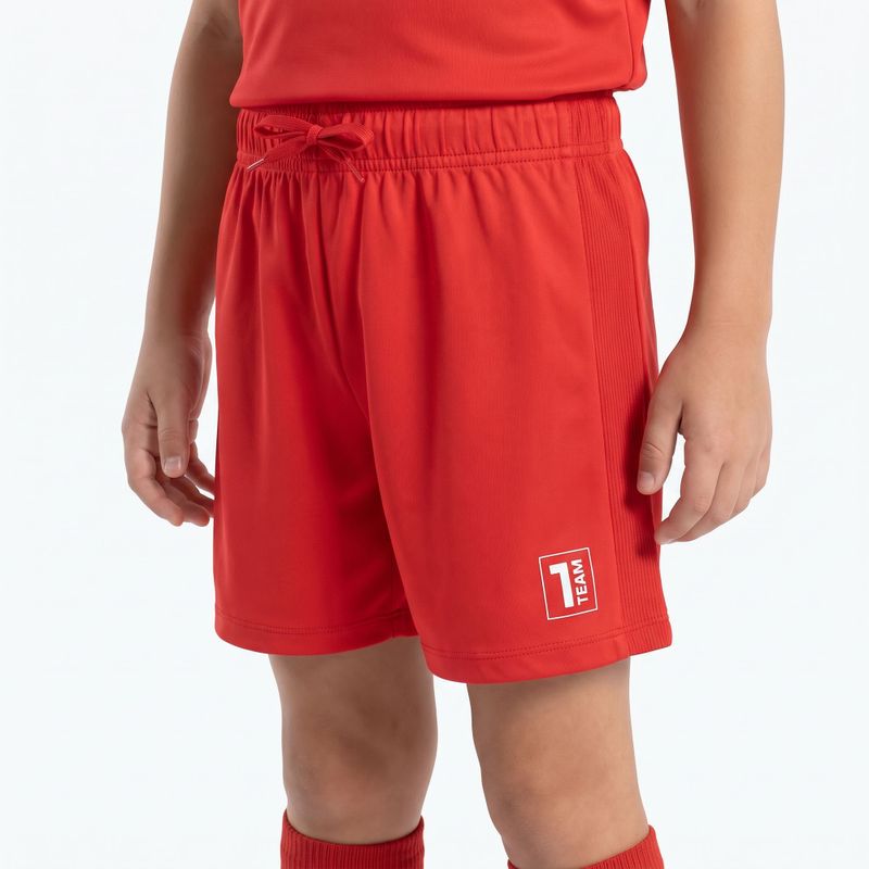 Dětská fotbalová sada OneTeam Precision Set tričko a šortky červená 4