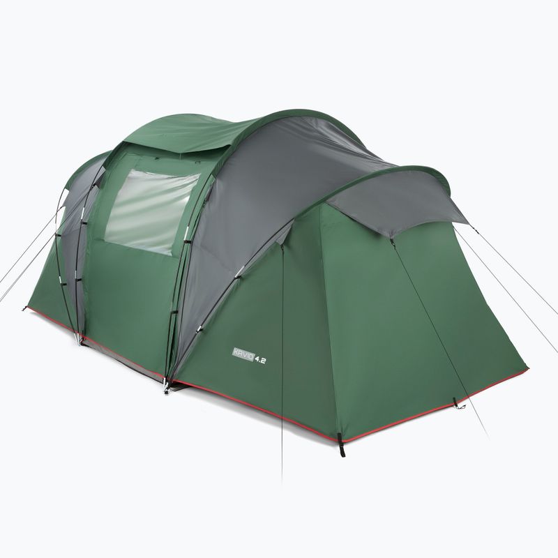 Kempinkový stan pro 4 osoby KADVA Kavio 4.2 green 2