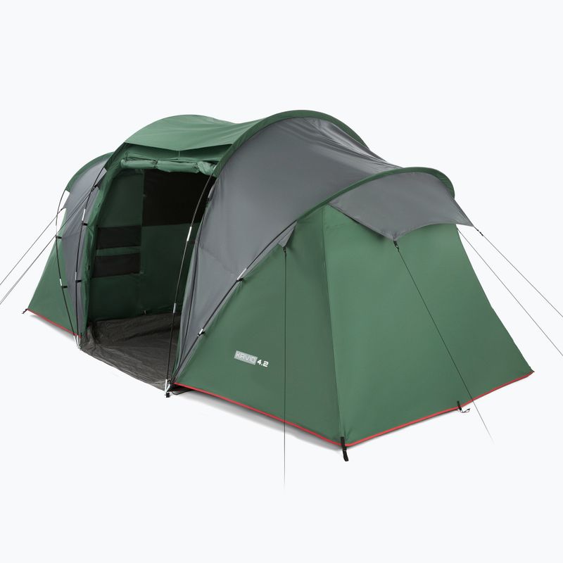 Kempinkový stan pro 4 osoby KADVA Kavio 4.2 green 3