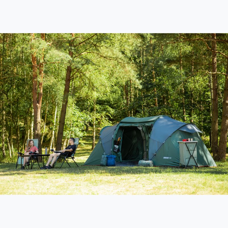 Kempinkový stan pro 4 osoby KADVA Kavio 4.2 green 14
