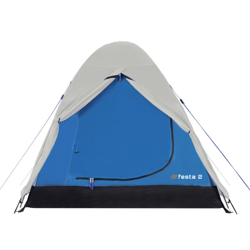 Kempingový stan pro 2 osoby KADVA Festa 2 grey/blue 5
