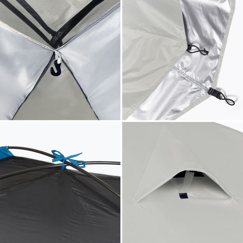 Kempingový stan pro 4 osoby KADVA CAMPdome 4 grey 5