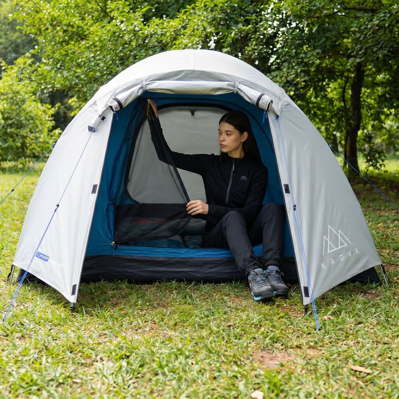 Kempingový stan pro 4 osoby KADVA CAMPdome 4 grey 12