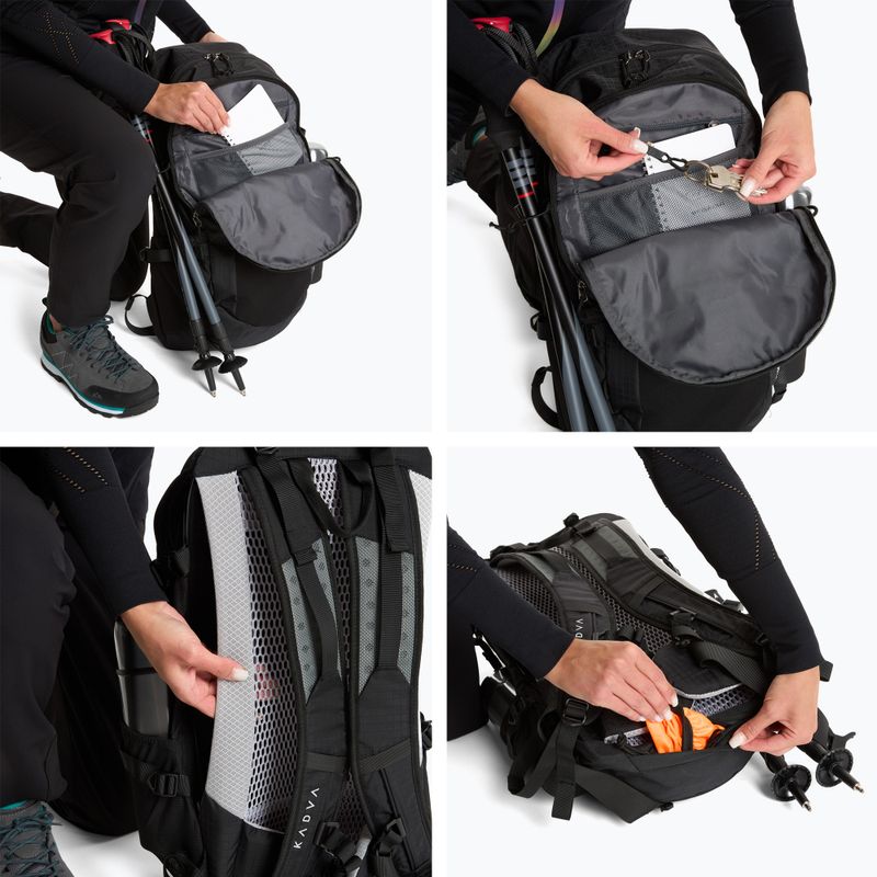 Turistický batoh KADVA Okole 25 l černý 12