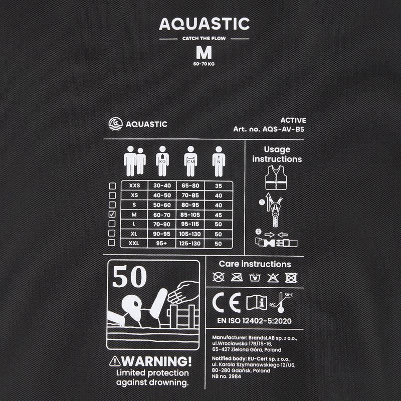 Bezpečnostní vesta AQUASTIC Active 50N black 6