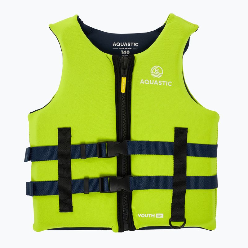 Dětská bezpečnostní vesta AQUASTIC Youth 50N green