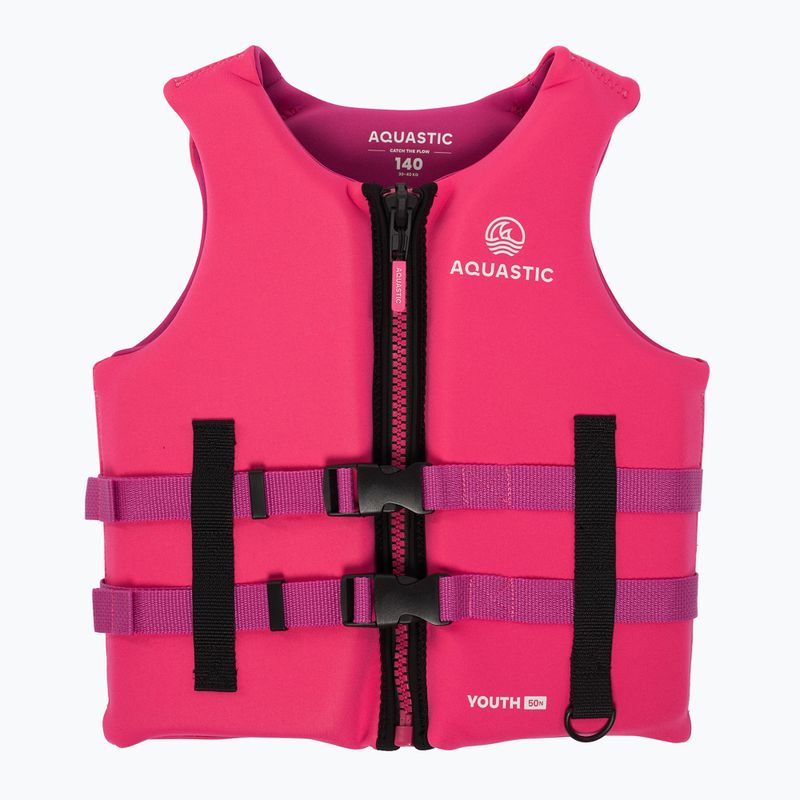 Dětská bezpečnostní vesta AQUASTIC Youth 50N pink