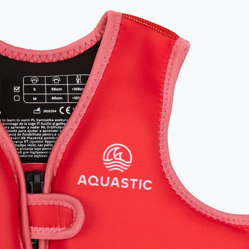 Dětská bezpečnostní vesta AQUASTIC Junior dark pink 3