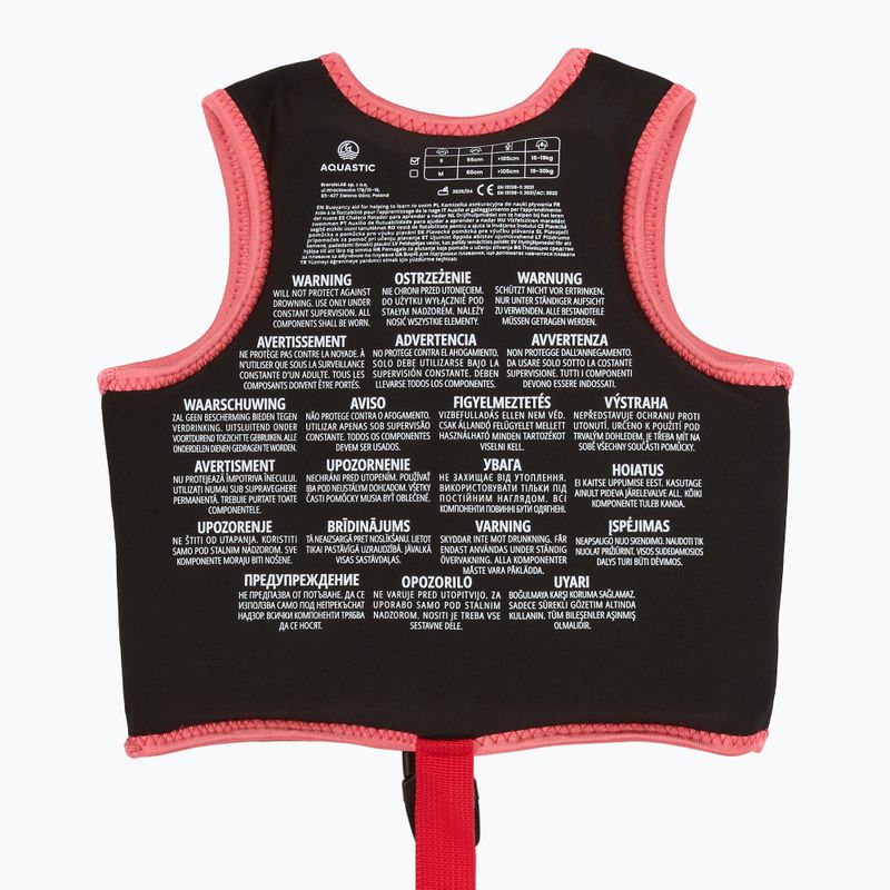 Dětská bezpečnostní vesta AQUASTIC Junior dark pink 6