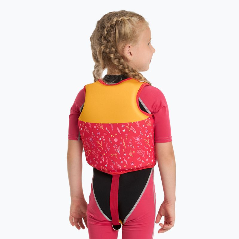 Dětská bezpečnostní vesta AQUASTIC Junior pink/yellow 4
