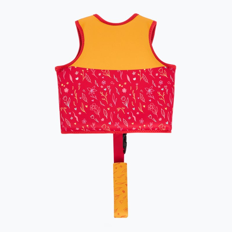 Dětská bezpečnostní vesta AQUASTIC Junior pink/yellow 2