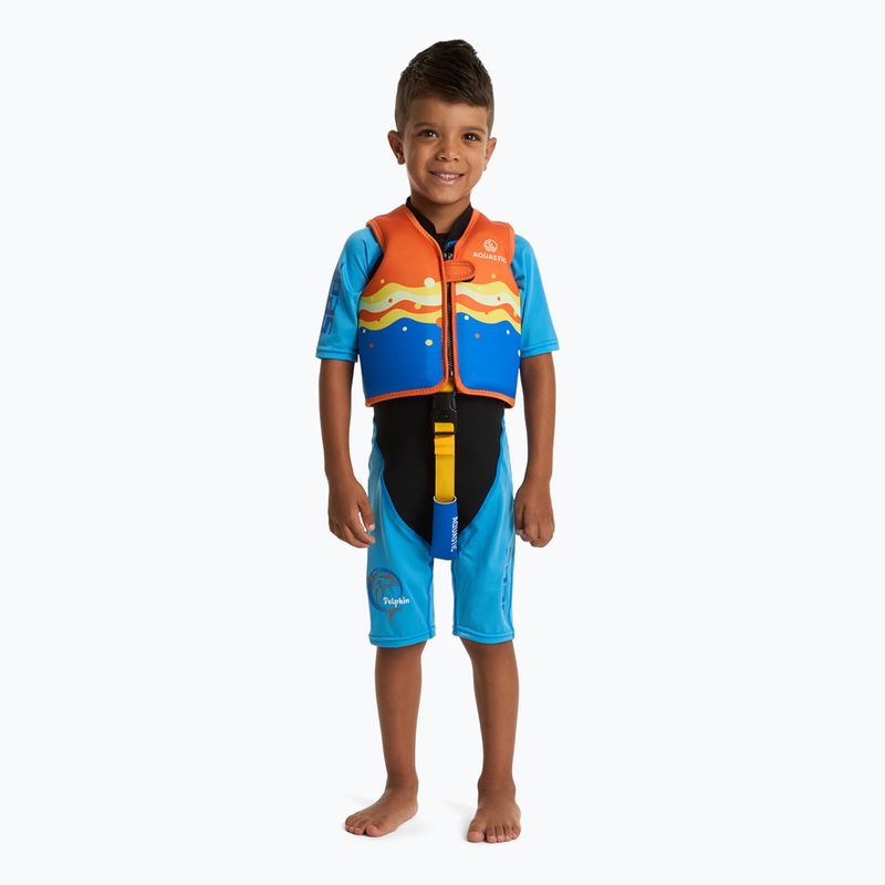 Bezpečnostní vesta AQUASTIC Junior orange/blue 4