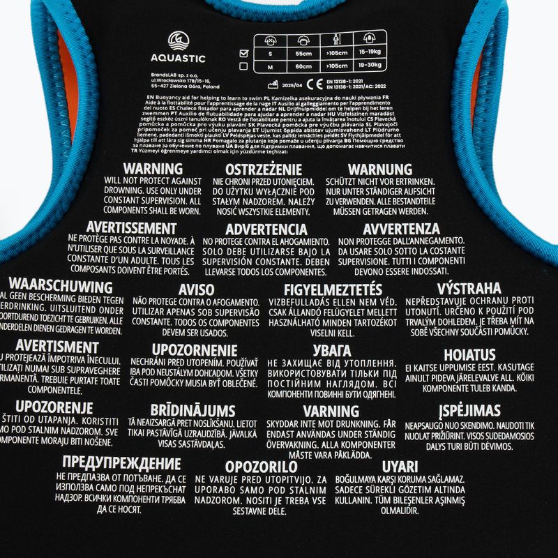 Bezpečnostní vesta AQUASTIC Junior orange/blue 7