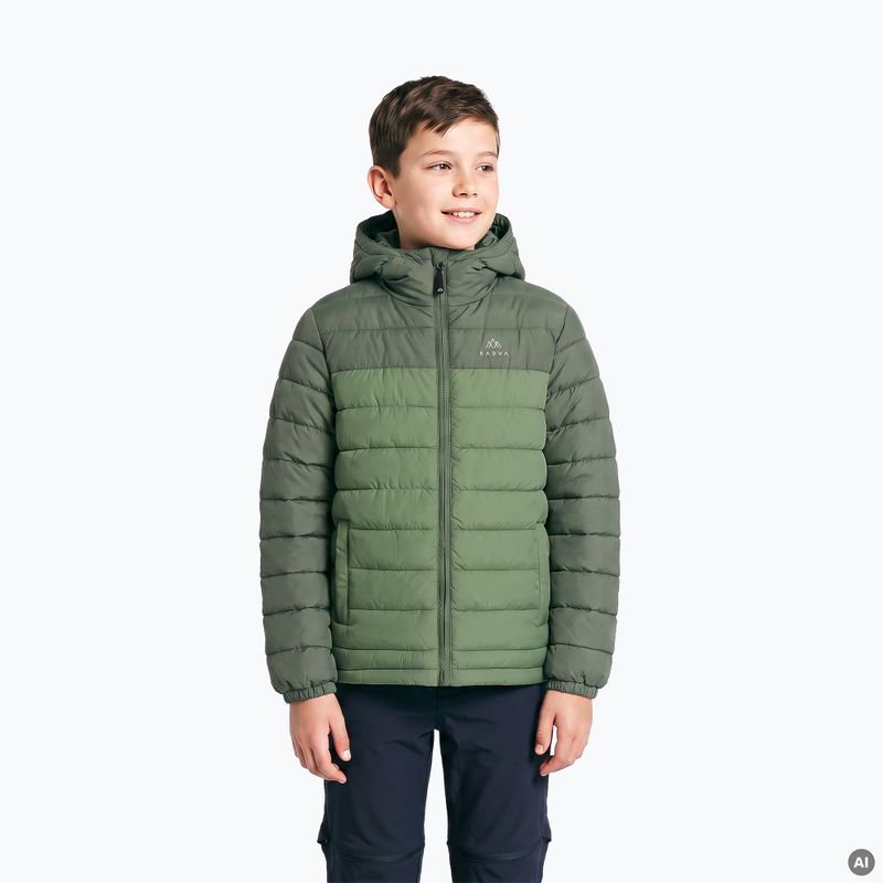 Dětská zateplená bunda KADVA Snoway JRG zelená