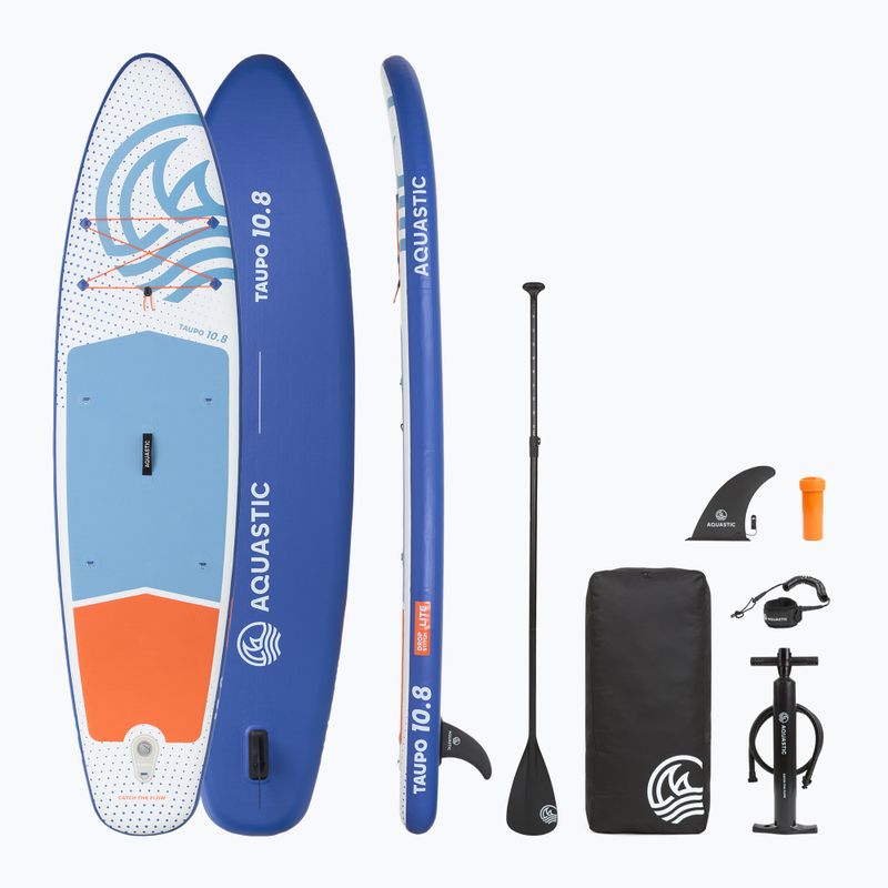 Sada paddleboard SUP nafukovací AQUASTIC Taupo 10'8" allround blue