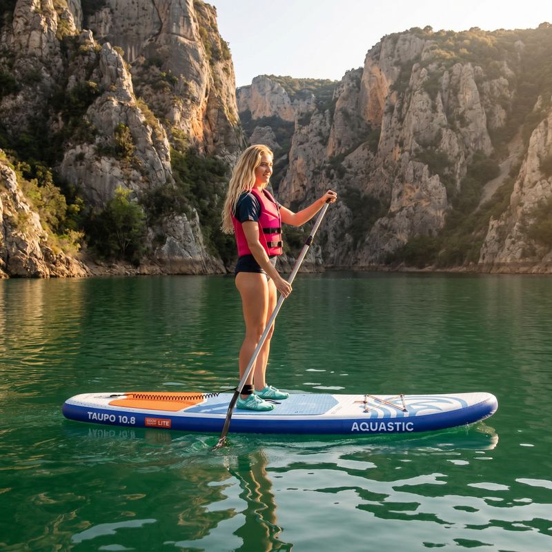 Sada paddleboard SUP nafukovací AQUASTIC Taupo 10'8" allround blue 20