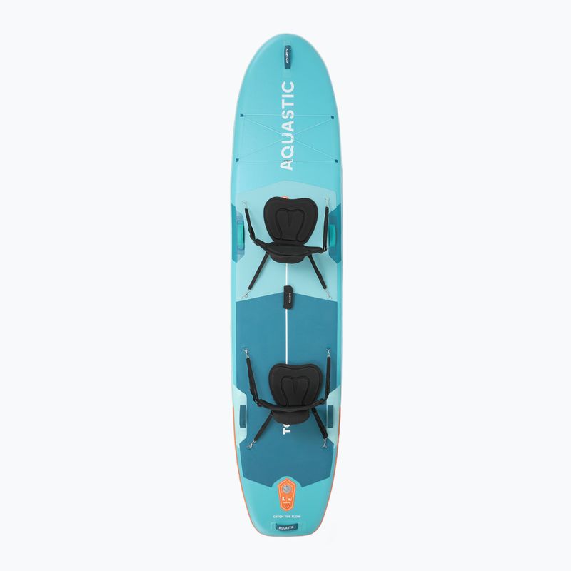 Sada paddleboard SUP nafukovací AQUASTIC Tourer 12'0" 2-os green 3