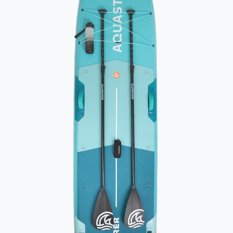 Sada paddleboard SUP nafukovací AQUASTIC Tourer 12'0" 2-os green 13