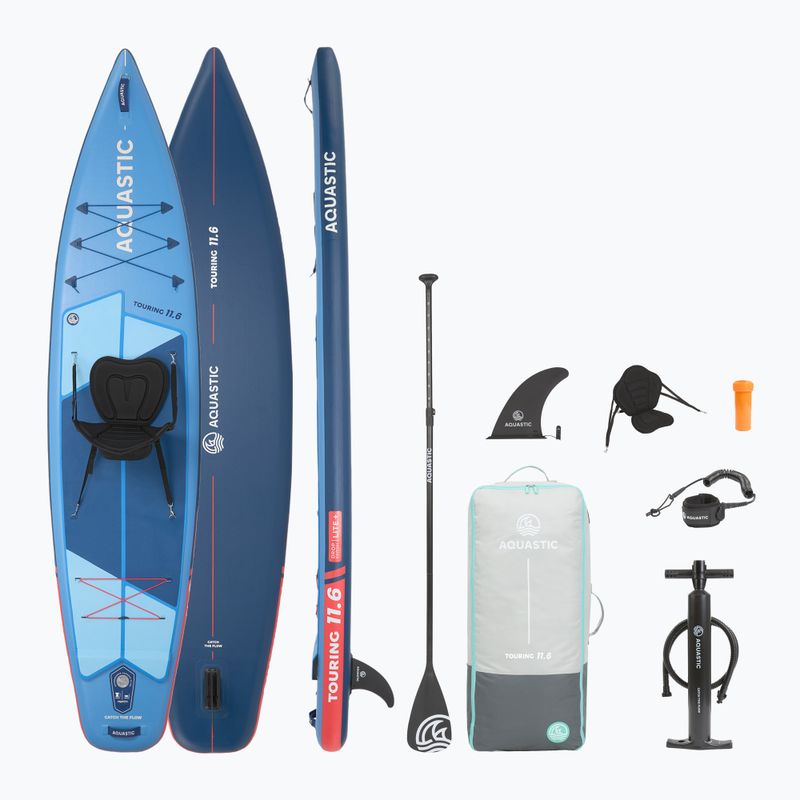 Sada paddleboard SUP nafukovací AQUASTIC Touring 11'6" blue