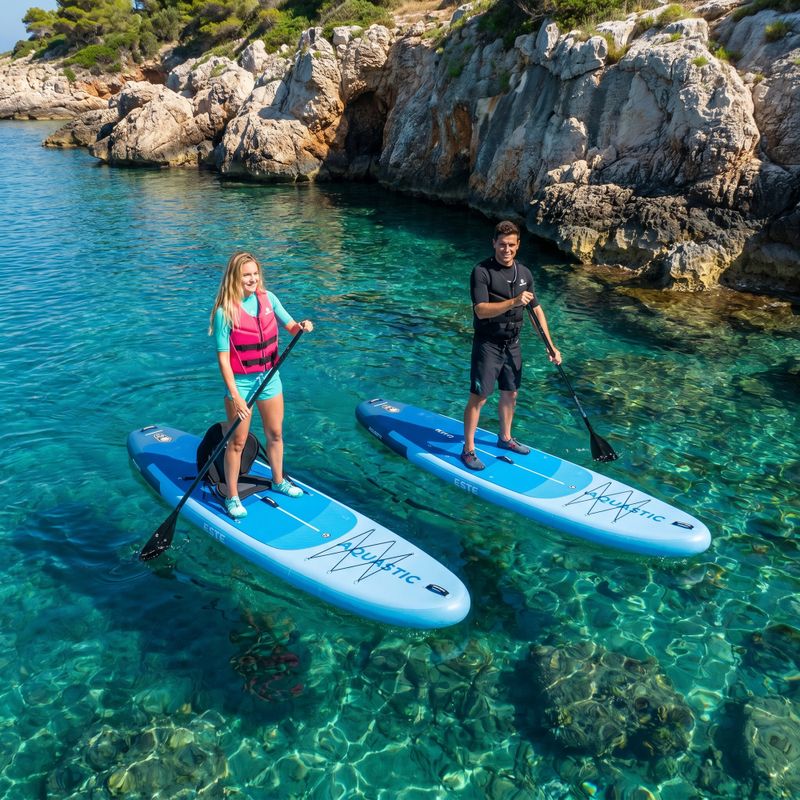 Sada paddleboard SUP nafukovací AQUASTIC Este 12'0" modrý 23