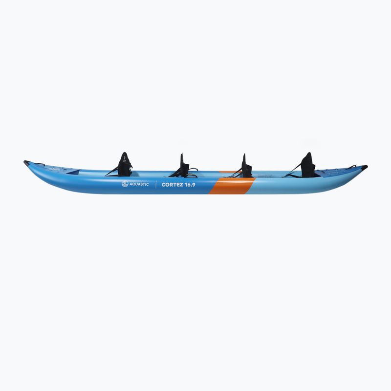 Nafukovací kajak 4-osobowy AQUASTIC Cortez 16'9" hybrid blue 5
