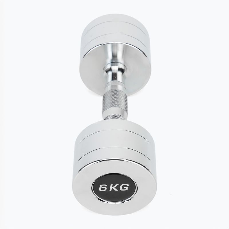 Chromované činky XTREXO 2x6 kg silver 3