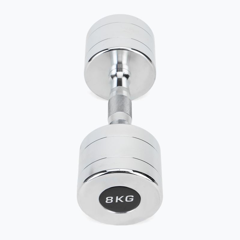 Chromované činky XTREXO 2x8 kg silver 3