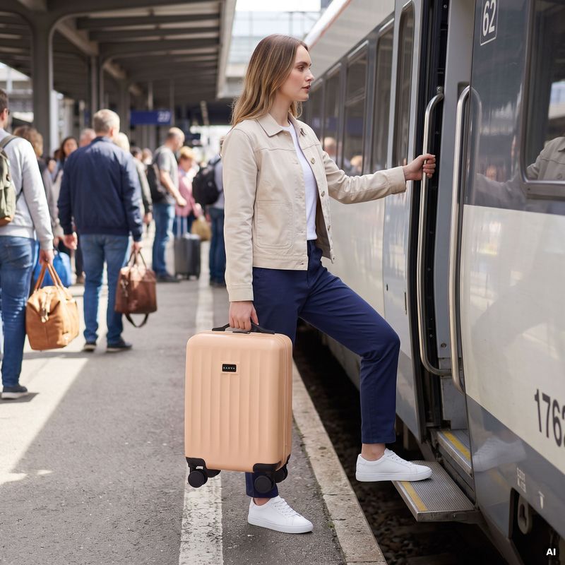 Palubní cestovní kufr Kadva Domingo Pink 15
