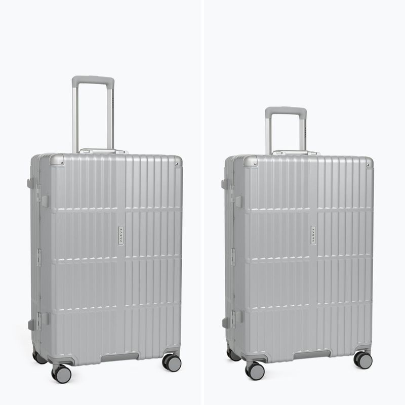 Velký cestovní kufr Kadva Tigre 96l Silver 6