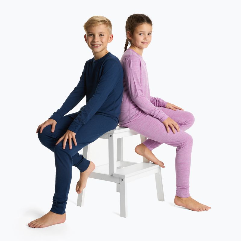 Dětské termo prádlo WOOLCANO Merino 100% SET0683 dark blue 10