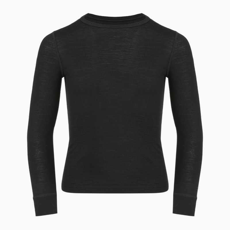 Dětská termo mikina WOOLCANO termoaktywna 100% MERINO TOP00947 black 3