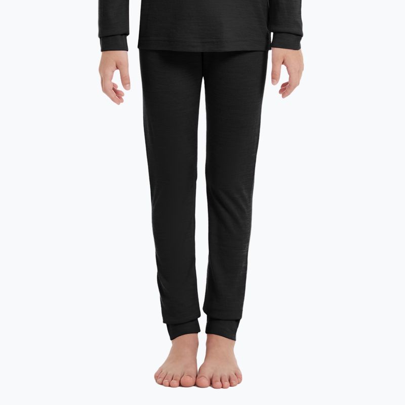 Dětské termo kalhoty WOOLCANO Merino 100% PANT0975 black