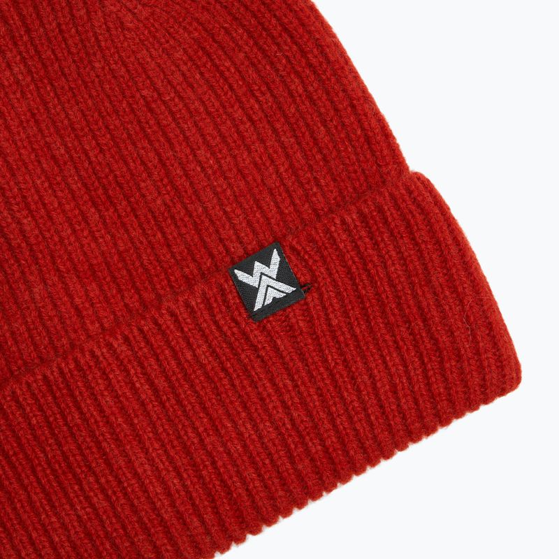 Čepice WOOLCANO MERINO 100% HAT0440 bordo 3