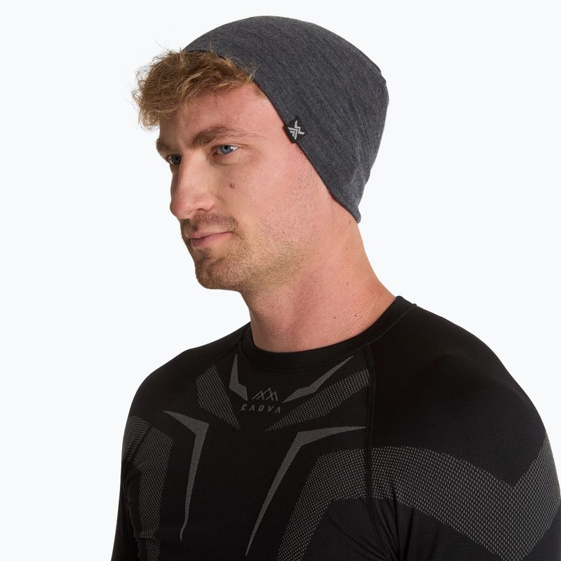 Čepice WOOLCANO MERINO 100% HAT0441 gray