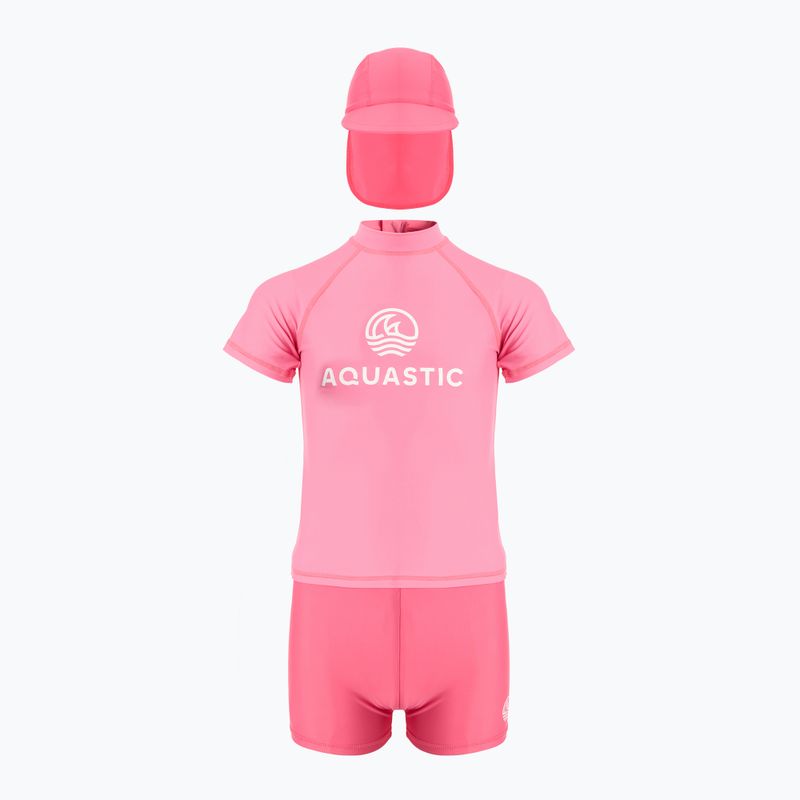 Dětská plavecká souprava AQUASTIC UV 50+ UPF Marimo JRG pink
