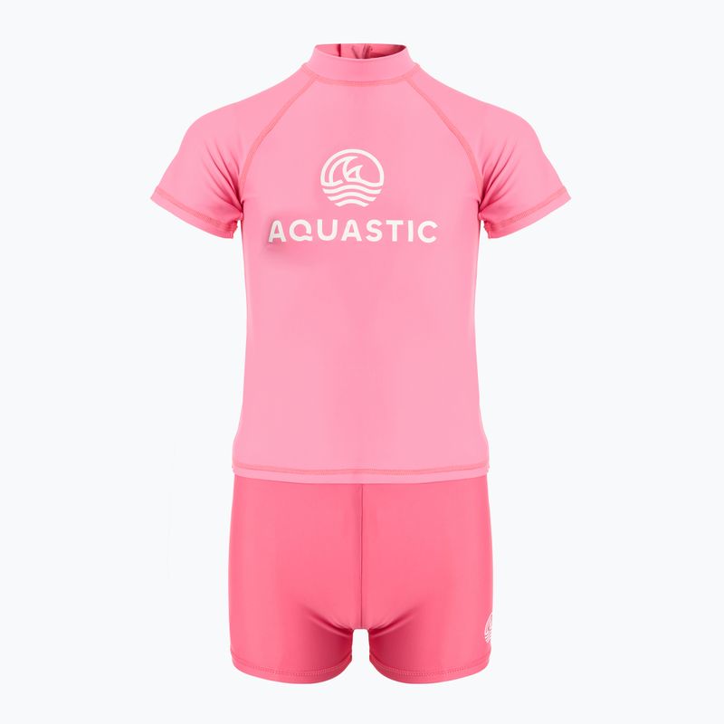 Dětská plavecká souprava AQUASTIC UV 50+ UPF Marimo JRG pink 2