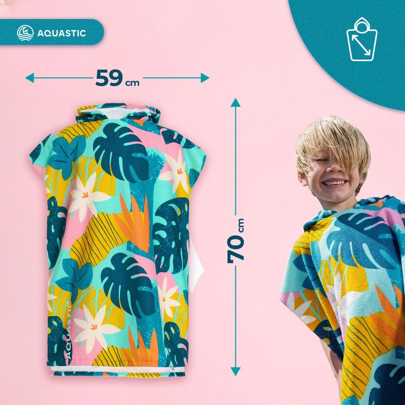 Dětské pončo AQUASTIC Sunny JR flowers 15
