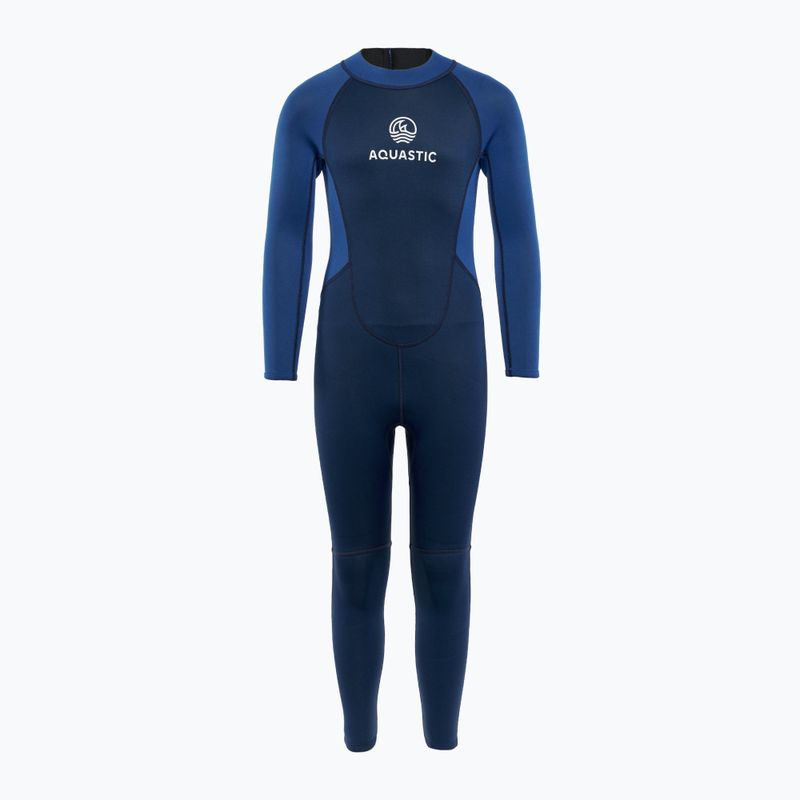 Dětský neopren  AQUASTIC Wavey LG Jrb 2 mm navy/blue 2