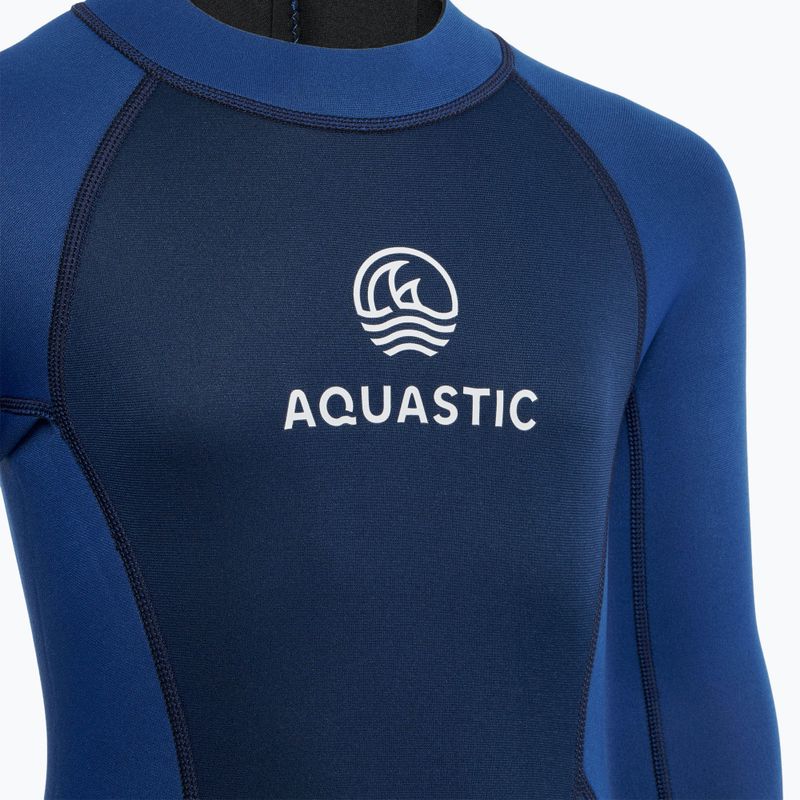 Dětský neopren  AQUASTIC Wavey LG Jrb 2 mm navy/blue 4