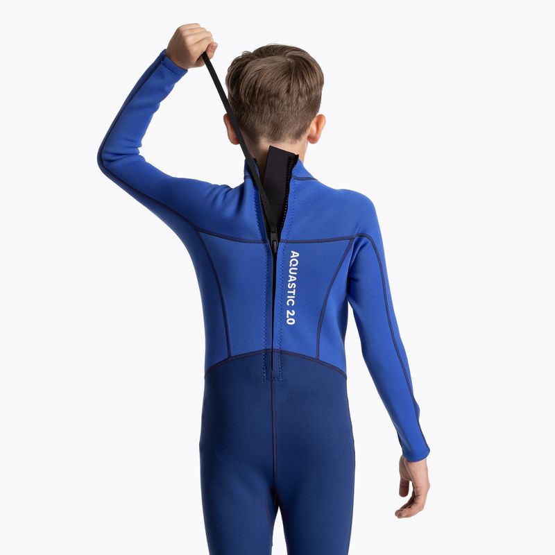 Dětský neopren  AQUASTIC Wavey LG Jrb 2 mm navy/blue 9