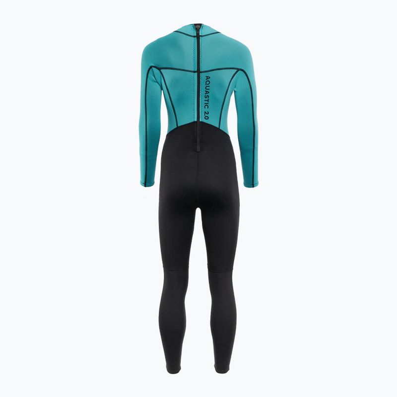 Dámský neopren AQUASTIC Wavey LG WMNS 2 mm black/mint 3